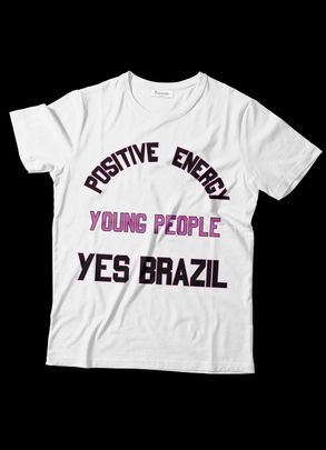 T-SHIRT POSITIVE MALHA