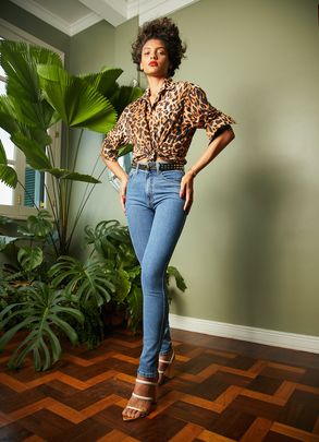 CALCA UP WASHED DENIM