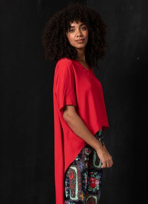 BLUSA FRAQUE VERM CREPE 8