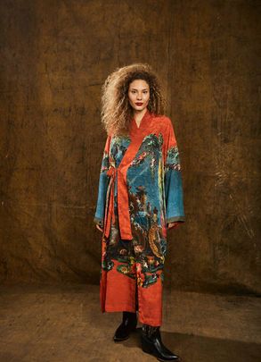 VESTIDO LONGO KIM TERRACOTA