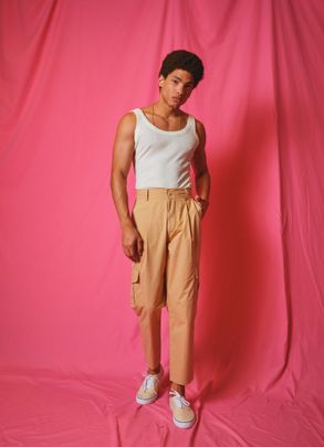 CALÇA CUT CARGO PALHA