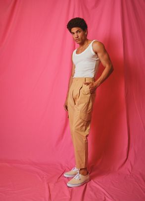 CALÇA CUT CARGO PALHA
