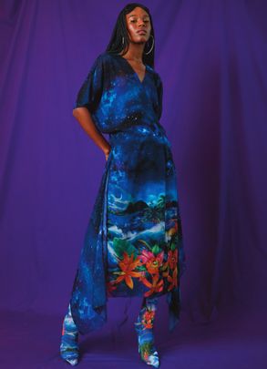 VESTIDO LAÇO LONGO GENESIS